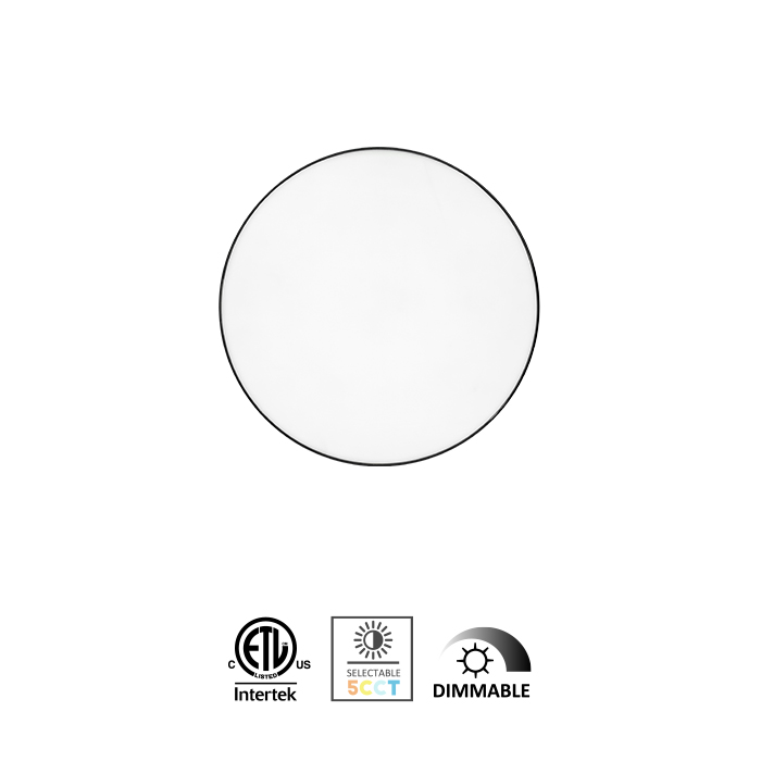 5/7/9Inch 5CCT Trimless Flush Mount