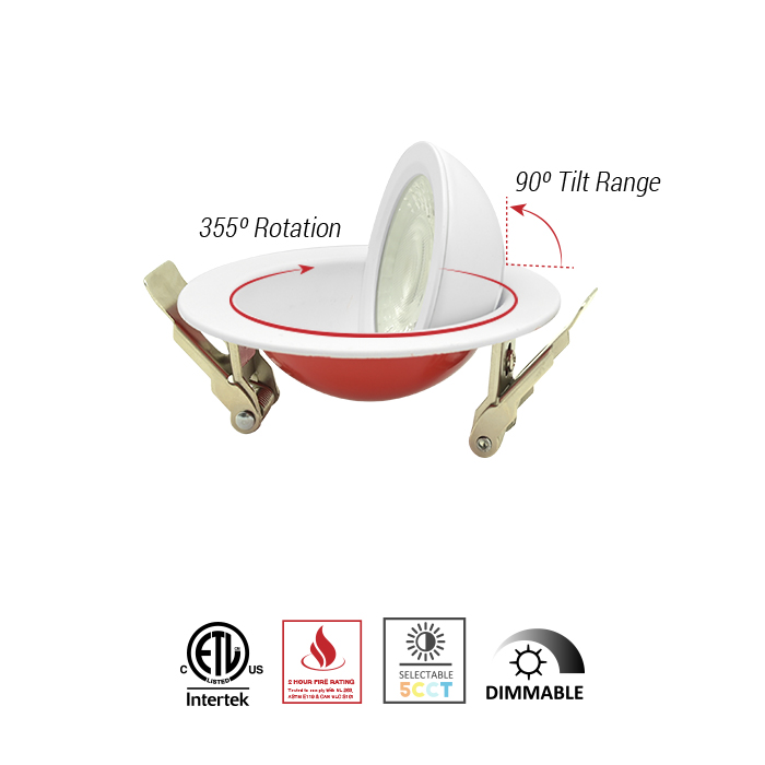 3/4Inch Fire Rated Floating Gimbal