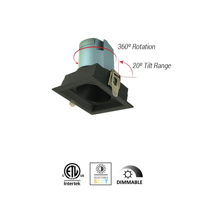 3Inch Architectural Round Recessed Spot Downlight