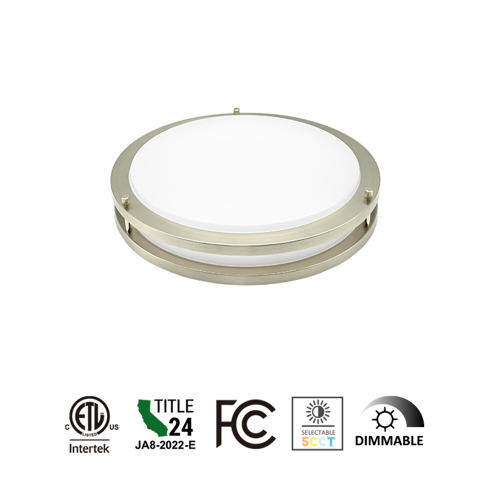 CL05 Ultra-thin Double Ring Surface Mount Ceiling Light 10-12-14-16-18inch