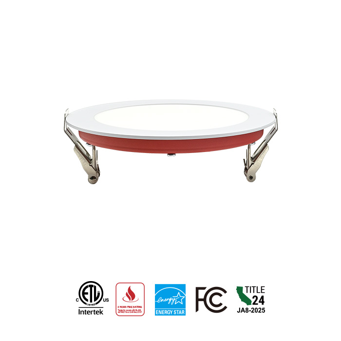 RD16R Fire Rated Round Slim Panel 3-4-6-8inch