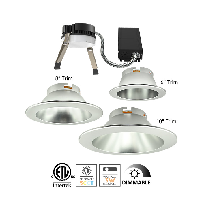 CD01 LED Split Deep Regress Commercial Downlight 6-8-10inch