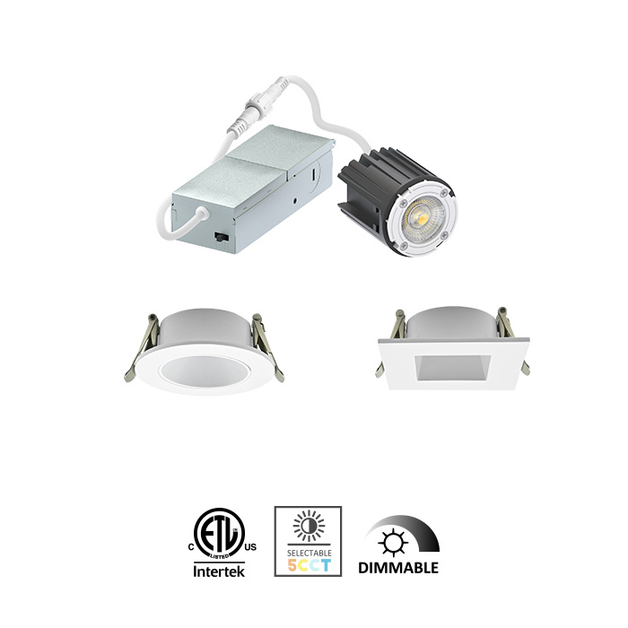 CD07 LED Module Downlight with Interchangeable Trim  1-2-3-4inch