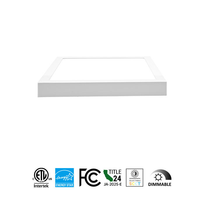 CL02S 5CCT Square Die-cast Flush Mount 5-7-9inch