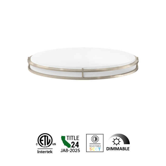 CL05 Oval Double Ring Surface Mount Ceiling Light 24-32inch
